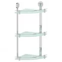 Стеклянная полка Artwelle Harmonie HAR 041 угловая Хром