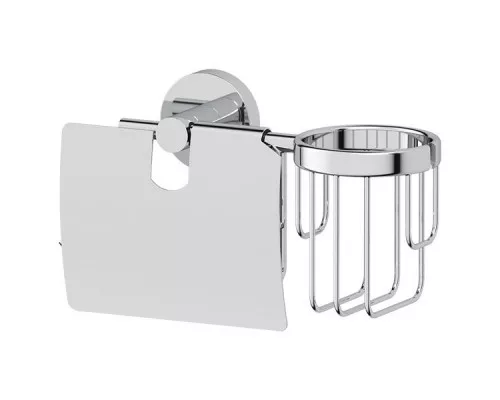 Купить Держатель туалетной бумаги Artwelle Harmonie HAR 051 с крышкой Хром в магазине сантехники Santeh-Crystal.ru
