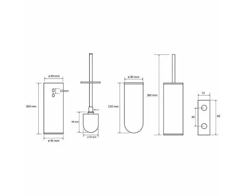 Заказать Ершик для унитаза Bemeta Brilo 161313060 Золото в магазине сантехники Santeh-Crystal.ru