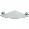 Стеклянная полка Bemeta Omega 104102012 угловая Хром Стеклянная полка Bemeta Omega 104102012 угловая Хром