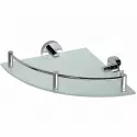 Стеклянная полка Bemeta Omega 104202162 угловая Хром Стеклянная полка Bemeta Omega 104202162 угловая Хром