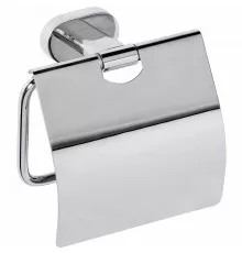 Держатель туалетной бумаги Bemeta Oval 118412011 с крышкой Хром