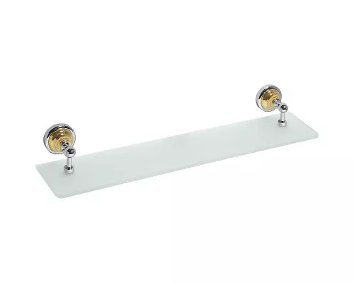 Заказать Стеклянная полка Bemeta Retro Gold and Сhrom 144202248 Золото Хром в магазине сантехники Santeh-Crystal.ru