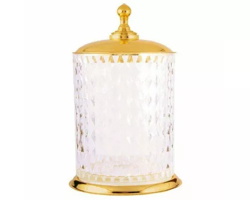 Заказать Ведро для мусора Boheme Imperiale 10424 Золото в магазине сантехники Santeh-Crystal.ru