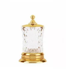 Стакан для ватных дисков Boheme Imperiale 10415 Золото