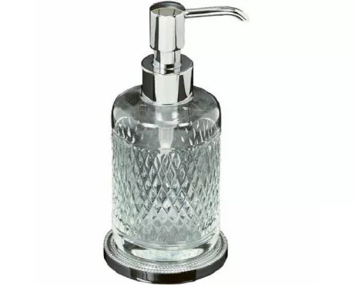 Купить Дозатор для жидкого мыла Boheme Murano Cristal 10227 Хром в магазине сантехники Santeh-Crystal.ru