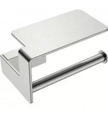 Держатель туалетной бумаги Boheme Q 10941-NB с полкой Никель брашированный