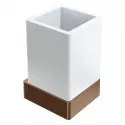 Стакан для зубных щеток Boheme Qubic 10724-BRB цвет Брашированная бронза