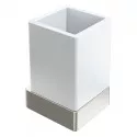 Стакан для зубных щеток Boheme Qubic 10724-NB цвет Брашированный никель