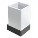 Стакан для зубных щеток Boheme Qubic 10724-SGM цвет Оружейная сталь глянцевая