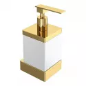 Дозатор для жидкого мыла Boheme Qubic 10727-G цвет Золото