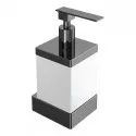 Дозатор для жидкого мыла Boheme Qubic 10727-SGM цвет Оружейная сталь глянцевая