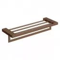 Полка для полотенец Boheme Qubic 10737-BRB цвет Брашированная бронза
