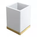 Стакан для зубных щеток Boheme Qubic 10961-MG цвет Золото матовое
