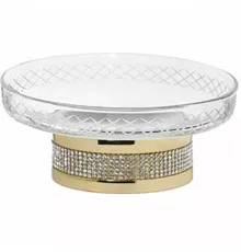 Мыльница Boheme Royal Cristal 10930-G Золото