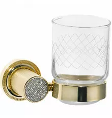 Стакан для зубных щеток Boheme Royal Cristal 10924-G Золото