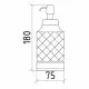 Приобрести Дозатор для жидкого мыла Boheme Royal Cristal 10929-BR-B Бронза в магазине сантехники Santeh-Crystal.ru