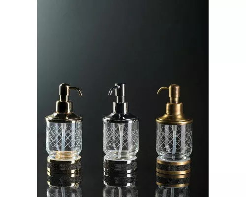 Приобрести Дозатор для жидкого мыла Boheme Royal Cristal 10929-BR-B Бронза в магазине сантехники Santeh-Crystal.ru