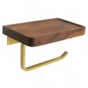 Держатель туалетной бумаги Bronze de Luxe Forest 10705G Орех Золото матовое Держатель туалетной бумаги Bronze de Luxe Forest 10705G Орех Золото матовое
