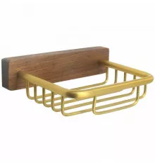 Мыльница Bronze de Luxe Forest 10703G Орех Золото матовое