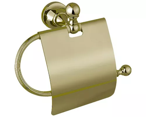 Заказать Держатель туалетной бумаги Cezares Olimp-TRH-02-M с крышкой Бронза в магазине сантехники Santeh-Crystal.ru