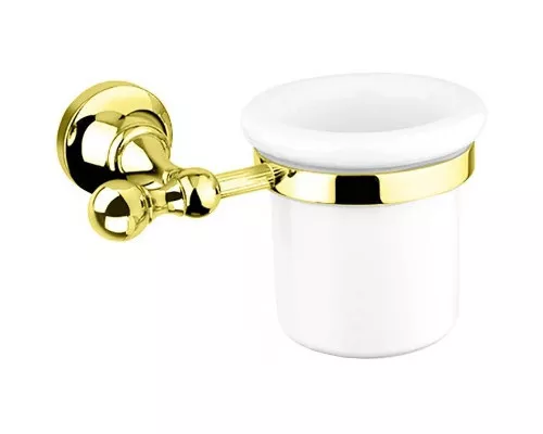 Приобрести Стакан для зубных щеток Cezares Olimp OLIMP-TUM-03/24-M Золото 24 карат в магазине сантехники Santeh-Crystal.ru
