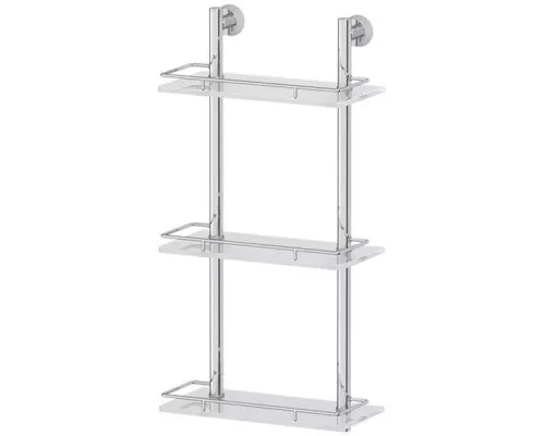 Купить Стеклянная полка FBS Vizovice 067 Хром в магазине сантехники Santeh-Crystal.ru