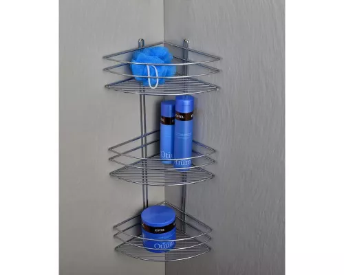 Купить Угловая полка Fixsen FX-850-3 Хром в магазине сантехники Santeh-Crystal.ru