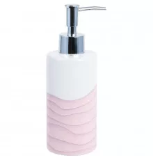 Дозатор жидкого мыла Fixsen Agat FX-220-1 Розовый Белый