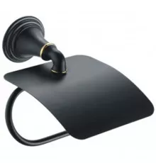 Держатель туалетной бумаги Fixsen Luksor FX-71610B Черный Золото