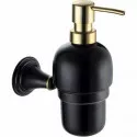 Дозатор жидкого мыла Fixsen Luksor FX-71612B Черный Золото
