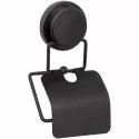 Держатель туалетной бумаги Fixsen Magic Black FX-45010 с крышкой Черный матовый Держатель туалетной бумаги Fixsen Magic Black FX-45010 с крышкой Черный матовый