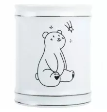 Стакан для зубных щеток Fixsen Teddy FX-600-3 Белый Черный