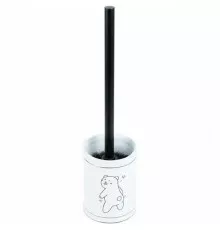 Ершик для унитаза Fixsen Teddy FX-600-5 Белый Черный