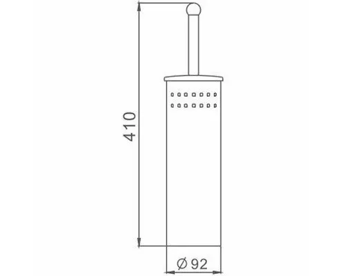 Купить Ершик для унитаза Haiba HB902 Хром в магазине сантехники Santeh-Crystal.ru