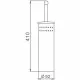 Купить Ершик для унитаза Haiba HB902 Хром в магазине сантехники Santeh-Crystal.ru