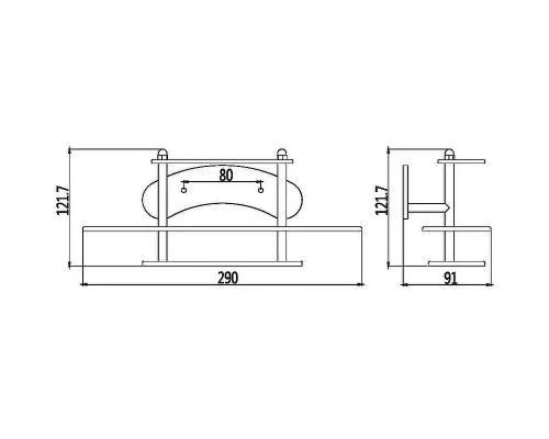 Купить Стакан для зубных щеток Haiba HB101 двойной Хром в магазине сантехники Santeh-Crystal.ru