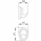 Купить Крючок Haiba HB1505-1 Хром в магазине сантехники Santeh-Crystal.ru