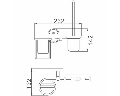 Купить Ершик для унитаза Haiba HB1910-1 Хром в магазине сантехники Santeh-Crystal.ru