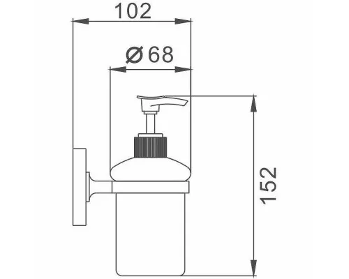 Заказать Дозатор для жидкого мыла Haiba HB1927 Хром в магазине сантехники Santeh-Crystal.ru