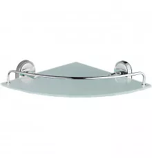 Стеклянная полка Haiba HB1921-1 угловая Хром