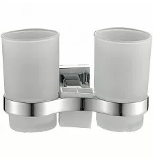 Стакан для зубных щеток Haiba HB8608 двойной Хром