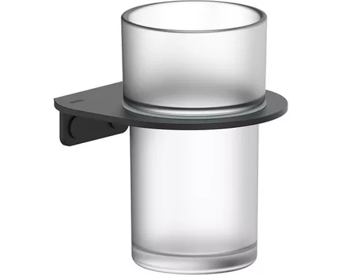 Приобрести Стакан для зубных щеток Iddis NOABLG0i45 Черный матовый в магазине сантехники Santeh-Crystal.ru