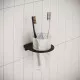 Приобрести Стакан для зубных щеток Iddis NOABLG0i45 Черный матовый в магазине сантехники Santeh-Crystal.ru