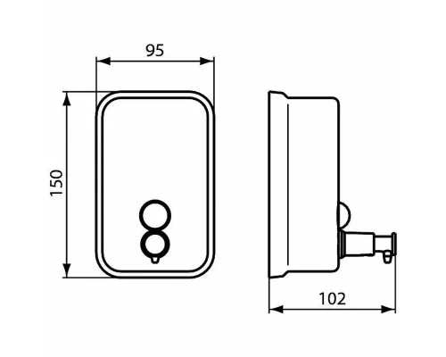 Купить Дозатор для жидкого мыла Ideal Standard IOM A9109MY Нержавеющая сталь в магазине сантехники Santeh-Crystal.ru