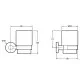 Приобрести Стакан для зубных щеток Jacob Delafon Classique E77825-CP Хром в магазине сантехники Santeh-Crystal.ru