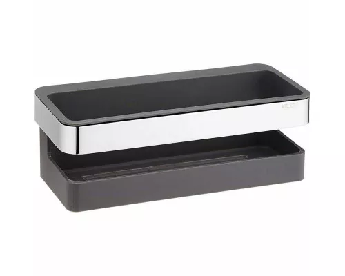 Приобрести Полка корзина Keuco Collection Moll 12758 010001 Хром Антрацит в магазине сантехники Santeh-Crystal.ru