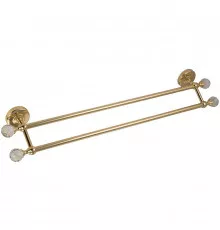 Полотенцедержатель Migliore Amerida 16606 двойной Золото с кристаллами Swarovski