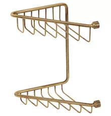 Полка корзина Migliore Complementi 22030 угловая Бронза