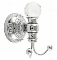 Двойной крючок Migliore Cristalia 16806 Хром с кристаллом Swarovski